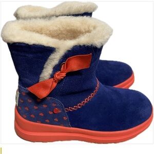 ❤️ UGG  Boots Blue & Red Sz 5